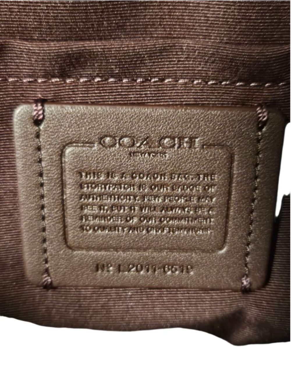 Coach Beige Brown Embellished Crossbody Bag One Size - Picture 5 of 13